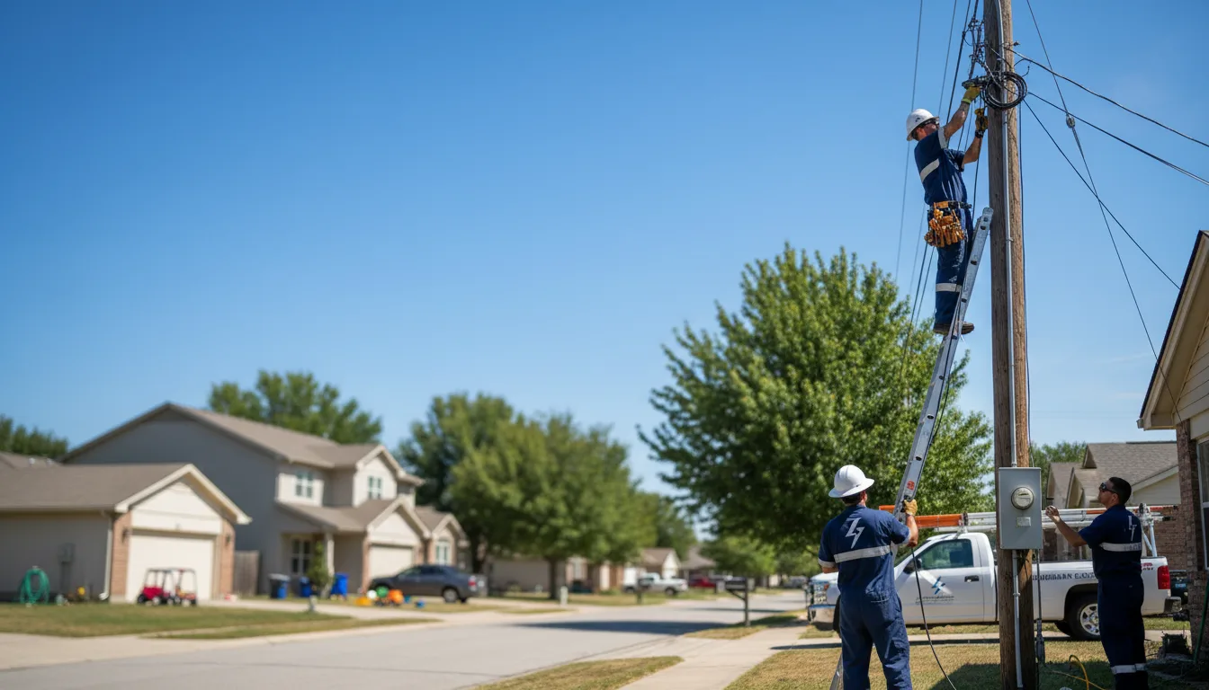 Residential electrician providing installation services in Saint John, IN